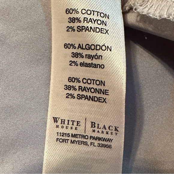 White House Black Markt zip up jacket light gray - Picture 8 of 13